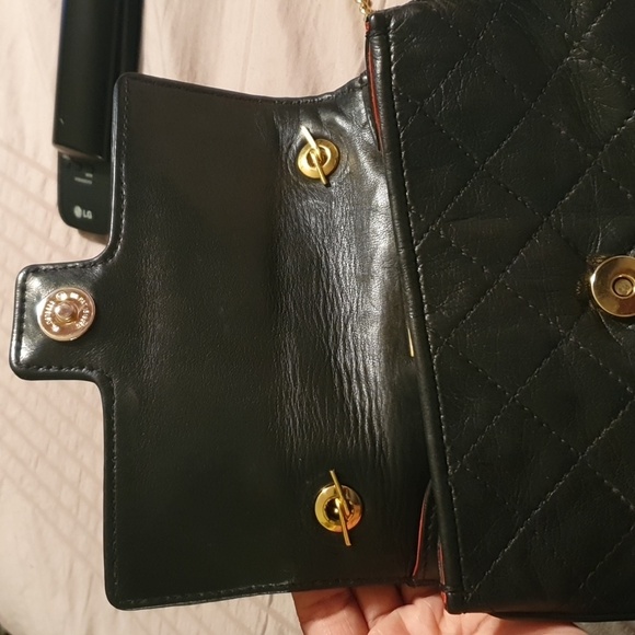 Judith Leiber Black Leather Quilted Mini Bag - Picture 4 of 14